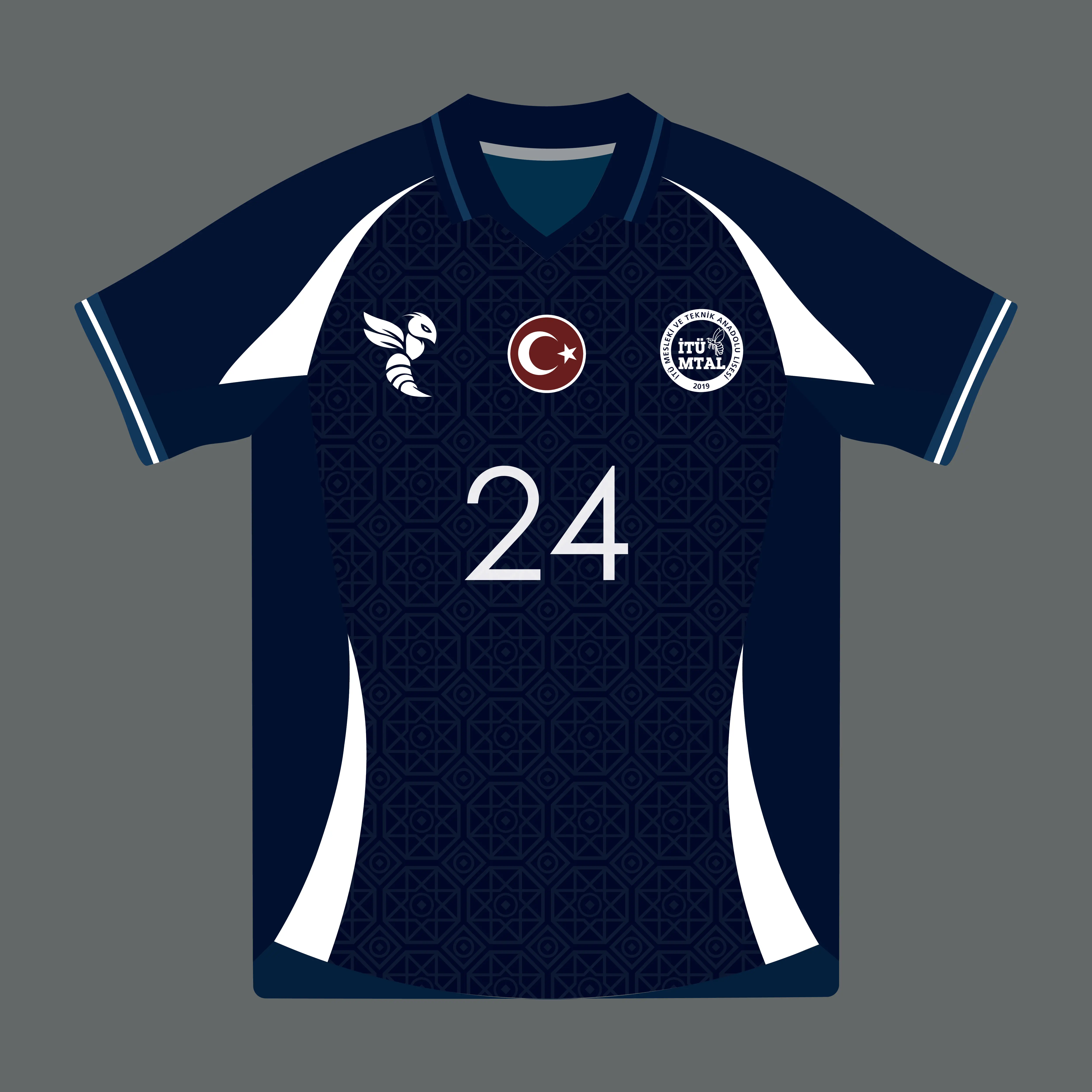 ITU MTAL Football Jersey Orange-Blue